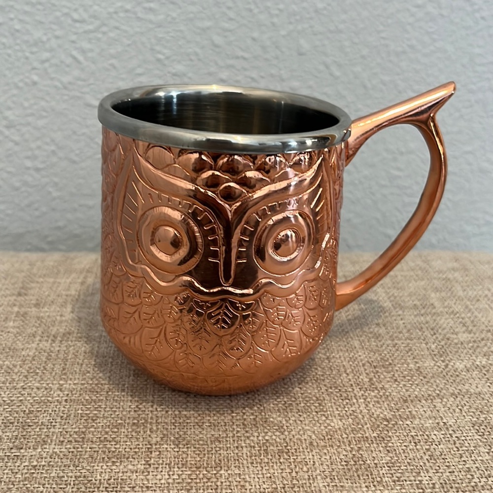New Owl Copper Moscow Mule Mug